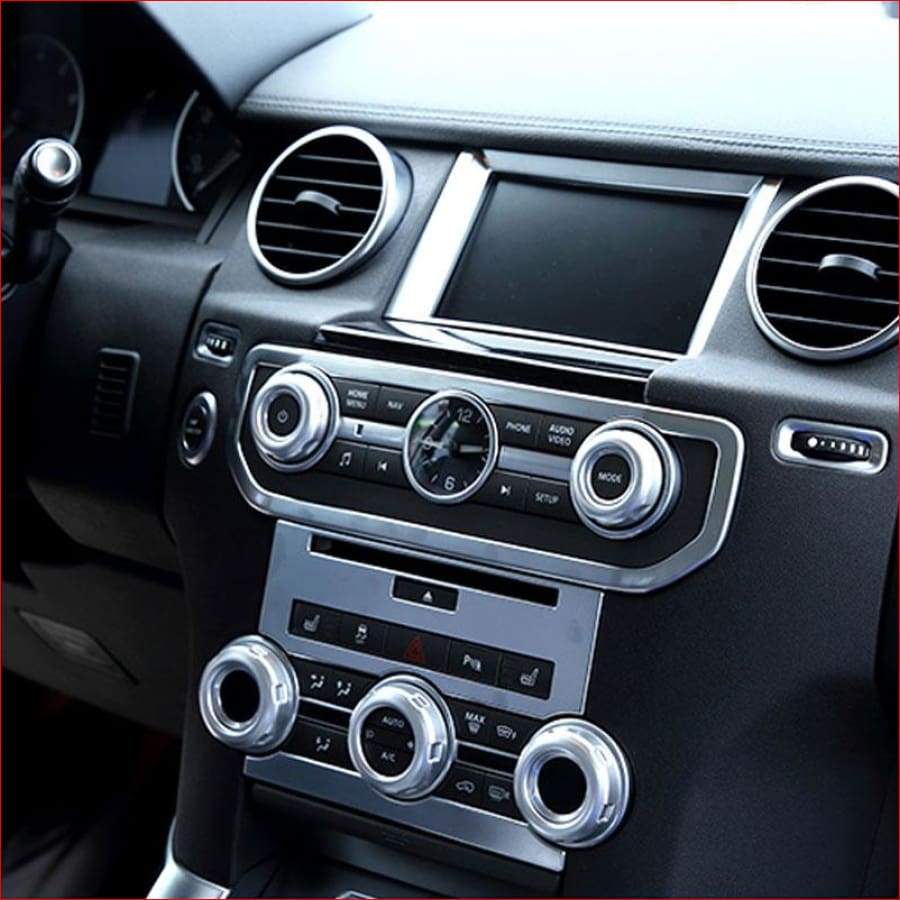 5Pcs Chrome Volume And Air Conditioning Knobs Trim For Land Rover Discovery 4 Lr4 Range Sport