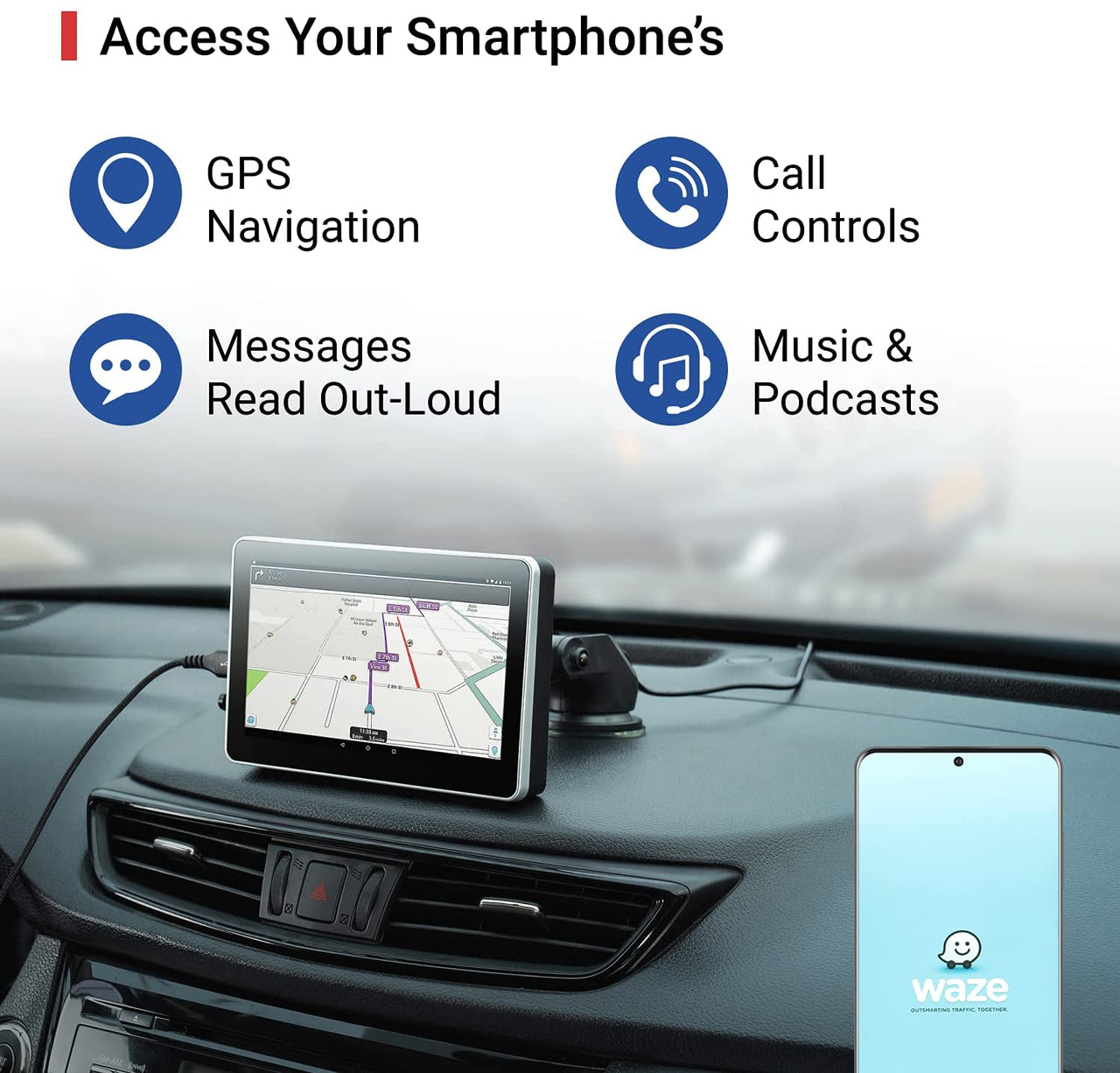 Universal Car Play And Android Auto for Any Car.