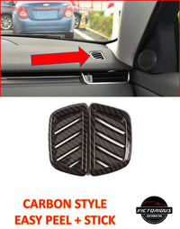 Thumbnail for Carbon Fiber Style Air Conditioning Vent Frame Trim for Range Rover Evoque (l551 )2019-2020