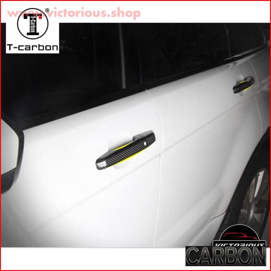 Carbon Fibre Door Handle Covers- Land Rover Discovery Range Car