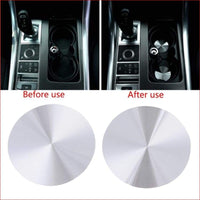 Thumbnail for Cup Holder Cover Mat Trim For Range Rover Sport Vogue Discovery Universal Car