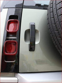 Thumbnail for Gloss Black Door Handle Trim Land Rover Defender 110 2020 Car