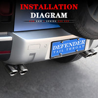 Thumbnail for Defender L663 2020 V8 style quad exhausts tips