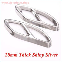 Thumbnail for Mercedes Benz Glc A B C Eclass W205 Coupe W213 W176 W246 2016-17 Amg Exhaust Cover 28Mm Shiny Silver