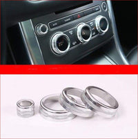 Thumbnail for Range Rover Climate Control And Audio Circle Trim Upgrade Silver Car