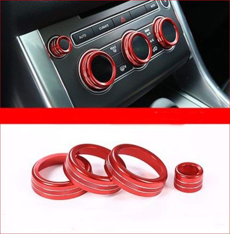 Range Rover Climate Control And Audio Circle Trim Upgrade Red Car