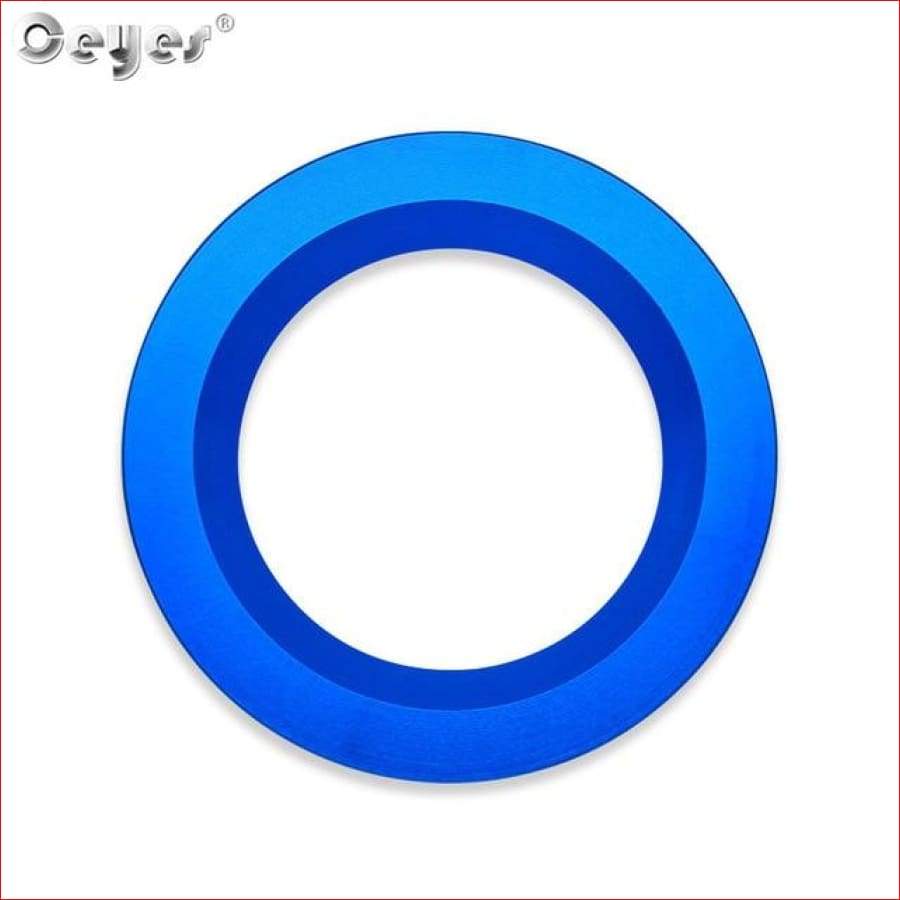 Start Stop Engine Push Button Cover For Range Rover /discovery/ Blue Ring Car