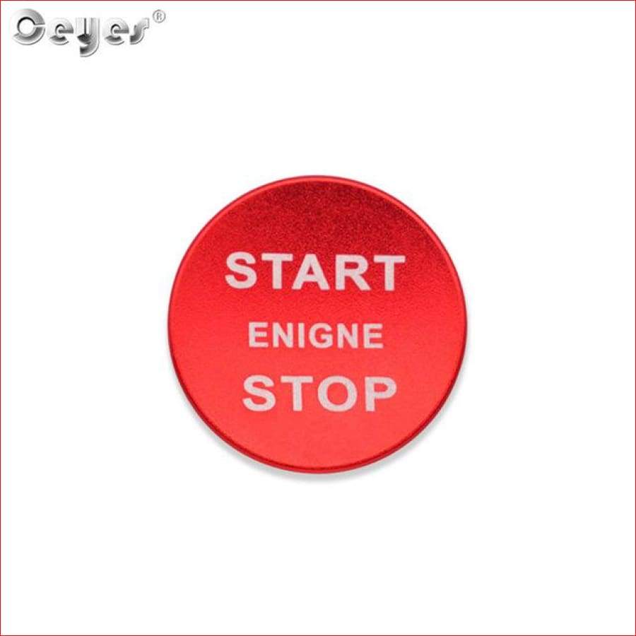 Start Stop Engine Push Button Cover For Range Rover /discovery/ Red Car