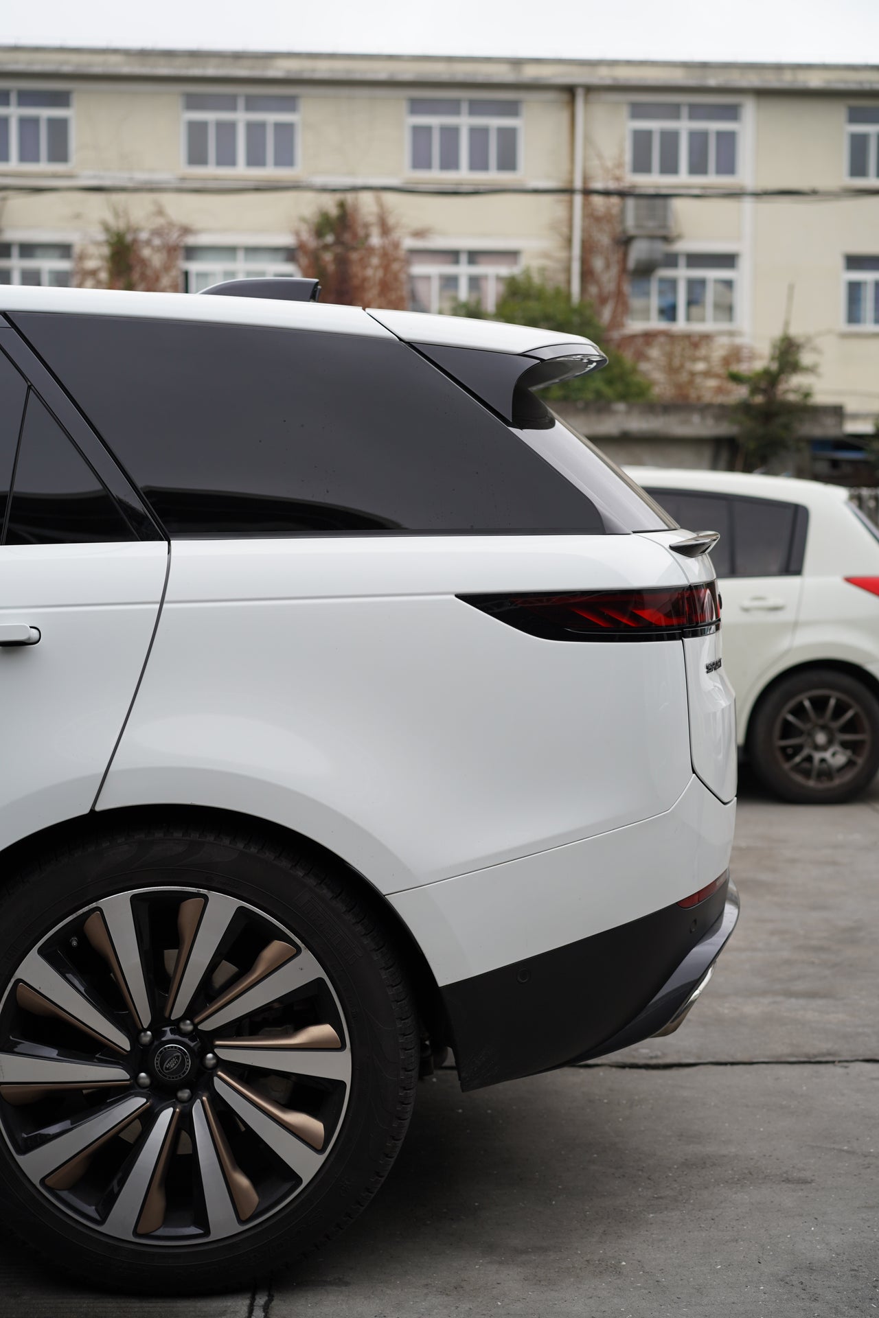 Range Rover Without Rear Spoiler Carbon Fibre Middle Wing Spoiler for Range Rover Sport 2023+ L461 ...
