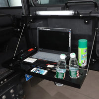 Thumbnail for Aluminum Alloy Black Tailgate Table Back Door Foldable Shelf For Land Rover Defender 2004-22