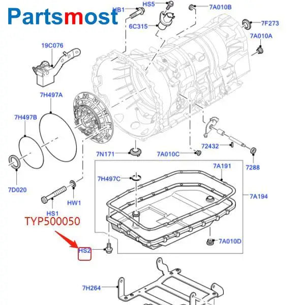 6 Speed Automatic Transmission Oil Pan For BMW E60 61 E90 91 92 24152333903 Jaguar C2C38963 Land Rover LR3 LR4 RR Sport LR007474