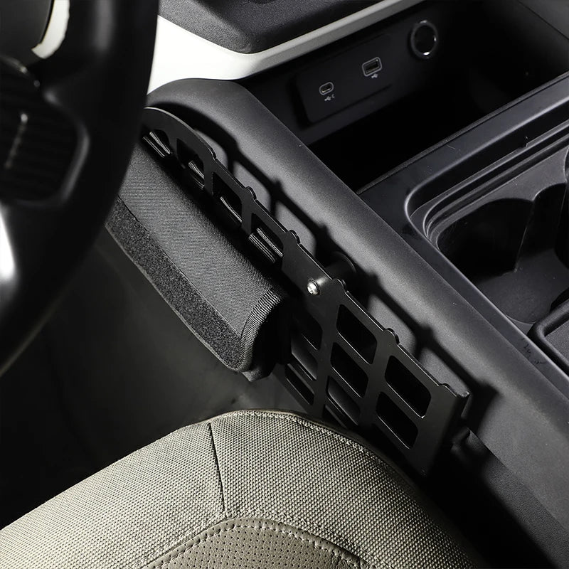 Aluminum Car Central Control Side Storage Bag Rack Multi-Function Rack For Land Rover Defender 90 110 2020-2024