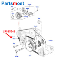 Thumbnail for 3.0 V6 5.0 V8 SUPERCHARGED PRIMARY SECONDARY BELT FOR LAND ROVER DISCOVERY 4 RANGE ROVER RR SPORT NEW DEFENDER LR035543 LR011327