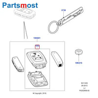 Thumbnail for REMOTE CONTROL KEY COVER FOR LAND ROVER LR4 RANGE ROVER 2010-2012 RR SPORT 2010-13 SMART KEY FOB CASE SHELL REPAIR KIT LR052905