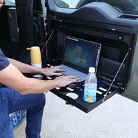Thumbnail for Aluminum Alloy Black Tailgate Table Back Door Foldable Shelf For Land Rover Defender 2004-22