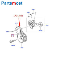 Thumbnail for 5.0 V8 Drive Belt Kit Primary Serpentine Belt LR064185 Secondary Belt LR012663 for Land Rover Discovery LR4 Range Rover RR Sport