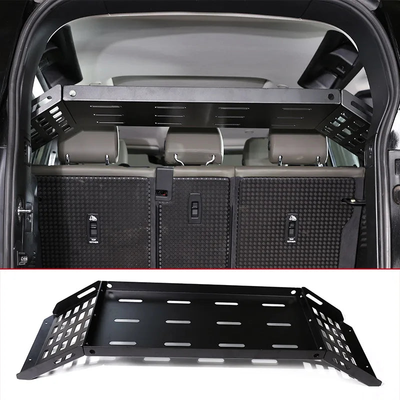 Aluminum Car Trunk Luggage Storage Shelves Multifunctional Storage Pallet Rack For Land Rover Defender 2020-2025