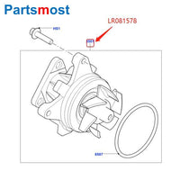 Thumbnail for 2.0L 16V Water Pump For Land Rover Freelander LR2 Range Rover Evoque Discovery Sport JAGUAR XE VOLVO S40 FORD LR053310 LR081578