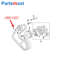 Thumbnail for 3.0 V6 5.0 V8 SUPERCHARGED PRIMARY SECONDARY BELT FOR LAND ROVER DISCOVERY 4 RANGE ROVER RR SPORT NEW DEFENDER LR035543 LR011327