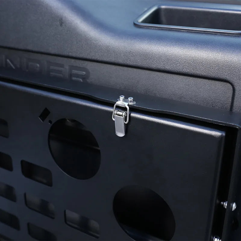 Aluminum Alloy Black Tailgate Table Back Door Foldable Shelf For Land Rover Defender 2004-22