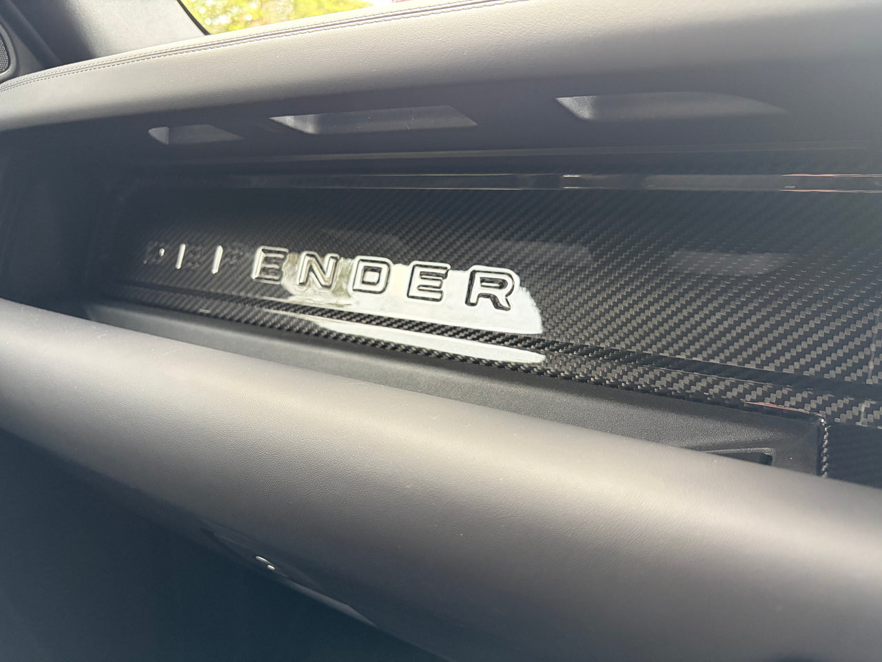 Real Carbon Fiber Dashboard Panel for Land Rover Defender L663 (2020 Model)
