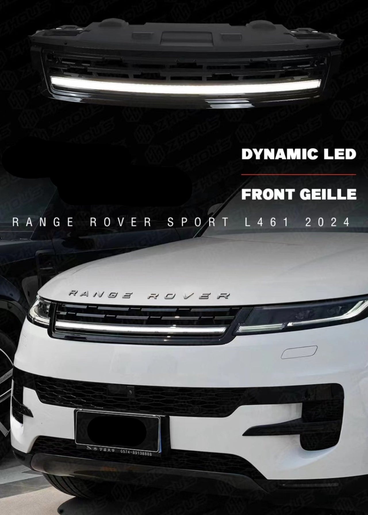 Range Rover Sport 2022 - 2024 L461 Black LED Grille