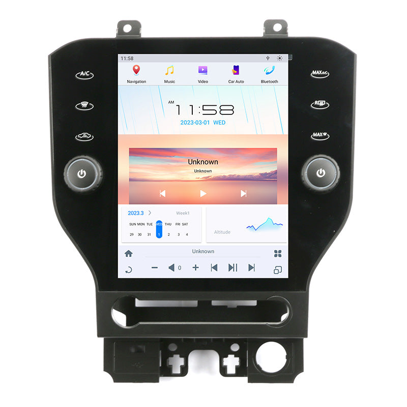 Ford Mustang (2015-2020, Manual Transmission) 14.4-Inch Android 11 Touch Screen Stereo upgrade
