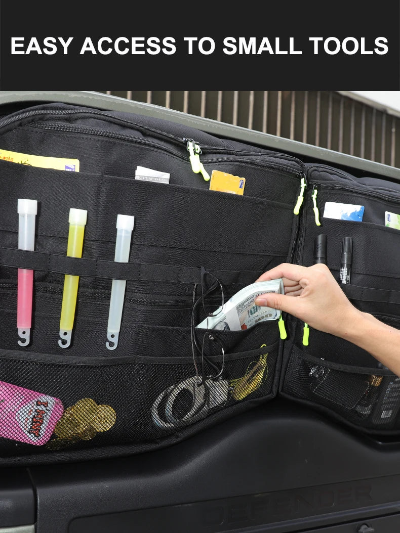 Tailgate Window Storage Bag For Land Rover Defender 90 110 130 2020+