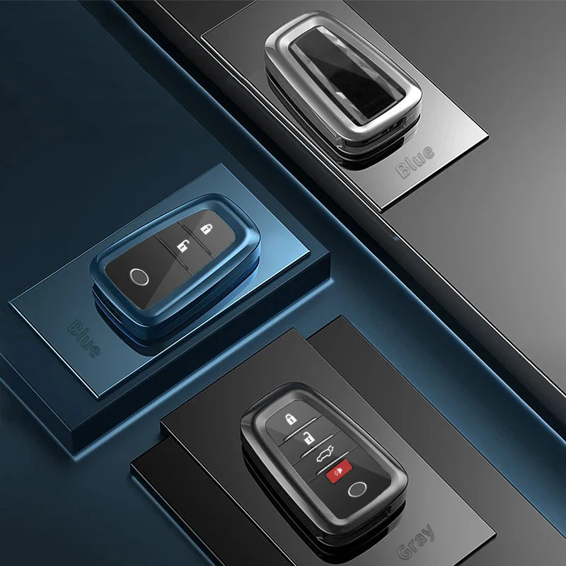 Fully Enclosed Protection Metal Key Shell For Toyota Land Cruiser LC30 ...