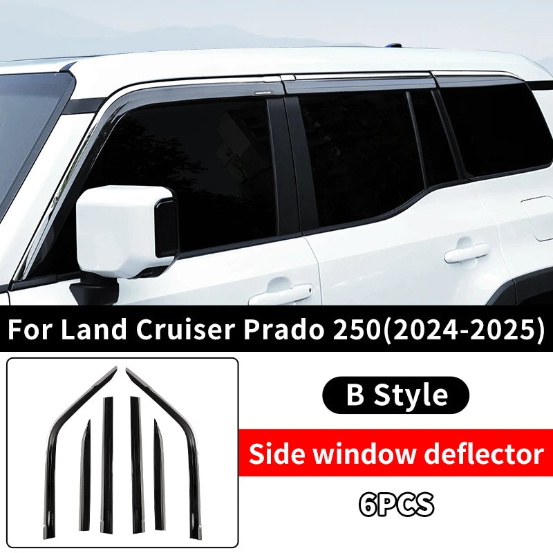 Side window deflector,rain guard visor For Toyota Land Cruiser 250 Prado Lc250 2024