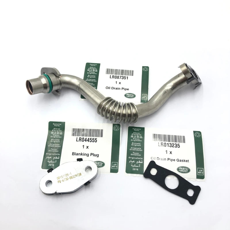 3.0 V6 Modified Turbo Oil Return Pipe LR087351 or Blanking Plug LR044555 for Range Rover RR Sport Velar Discovery 4 Jaguar XF XJ