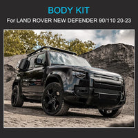 Thumbnail for Body Kits for Land Rover Defender 110 2020-2024 High Quality Bumper Fog Light Case Grille modification Gloss Black Kit