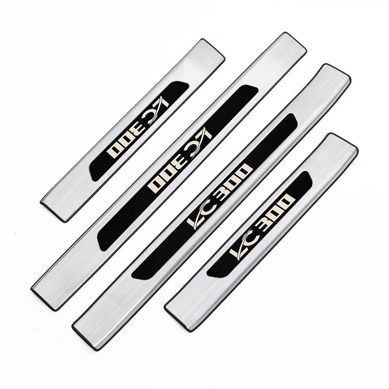 Stainless Steel Treadplates door sills For 2021-2024 Toyota Land Cruiser 300