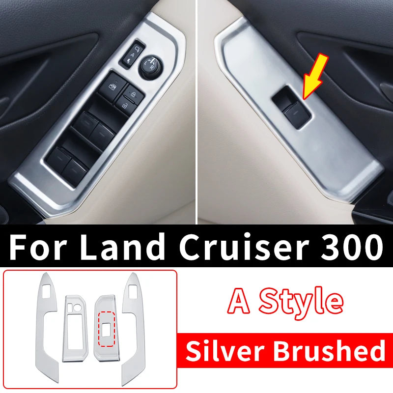 Windows Control Panel Decoration Protective Sticker For Toyota Land Cruiser 300 2021 2022 2023 LC300