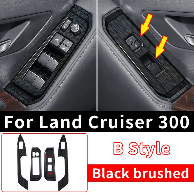 Windows Control Panel Decoration Protective Sticker For Toyota Land Cruiser 300 2021 2022 2023 LC300