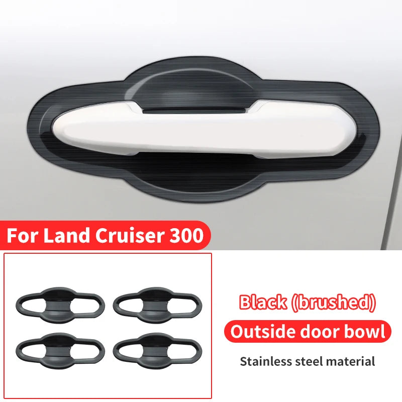 Chrome Door Handle For Toyota Land Cruiser 300 2021-2024