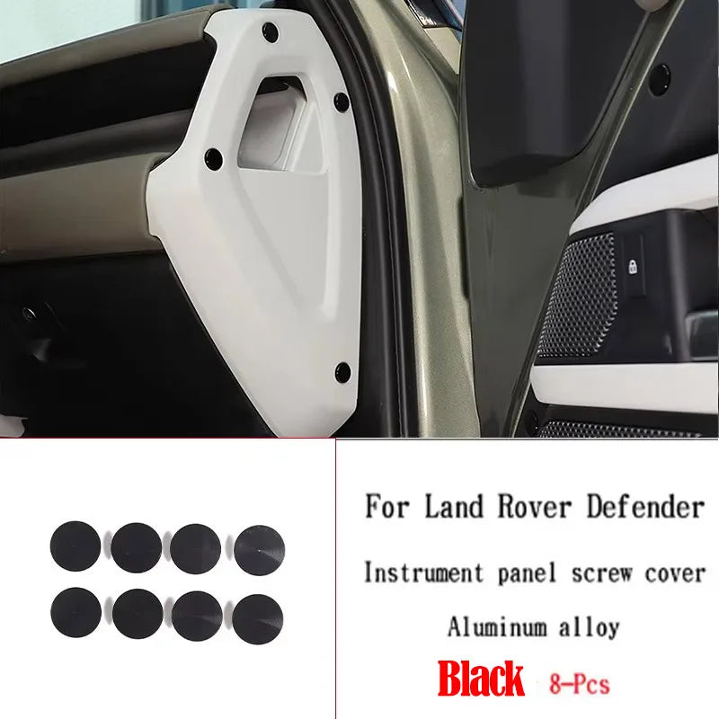Aluminum Alloy Door Screws Protection Decorative Covers For Land Rover Defender L663 90 110 130 2020-2026