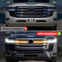 Thumbnail for LED Light Bar Grille For Toyota Land Cruiser lc300 2021 2022 2023 2024