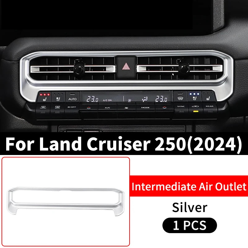 Left and Right Air Conditioning Vent Decoration Cover For 2024 Toyota Land Cruiser 250 1958 Prado LC250