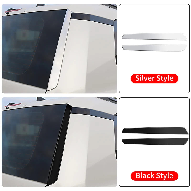 Back Car Window Chrome strip For Toyota Land Cruiser 250 Prado Lc250 2024 2025