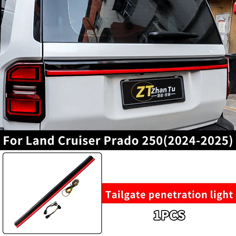 Tail Light Cover Trim For 2024-2025 Toyota Land Cruiser 250 / Prado LC250 - Black ABS Decorative Protector