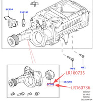 Thumbnail for PETROL SUPERCHARGER ISOLATOR FOR LAND ROVER LR4 RANGE ROVER RR SPORT DISCOVERY VELAR JAGUAR XF XJ XE F-PACE LR160736 OR LR160735
