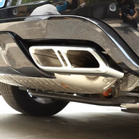 Thumbnail for Glossy Black Chrome Quad Exhaust Cover for 2023-2024 Land Rover Range Rover Sport L461 - Stainless Steel Finish