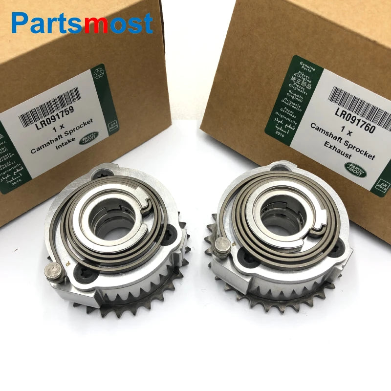 Intake / Exhaust Camshaft Sprocket Actuator for 2.0L Turbo Petrol New Discovery Range Rover Sport Velar Evoque LR091759 LR091760