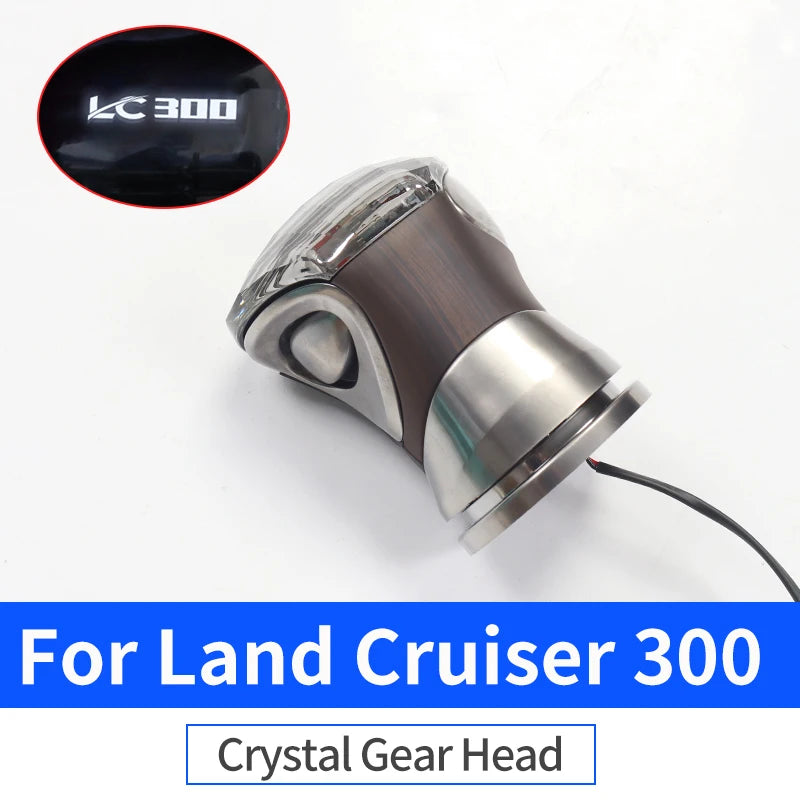 LED Crystal Handle Gear head For Toyota Land Cruiser 300 LC300 2021-2023 2022