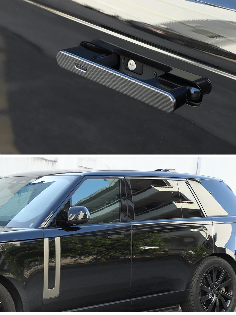 ABS Carbon Fiber/Matte black Exterior Door trim For Land Rover Range Rover Sport /Vogue L460/ L461 2023 2024