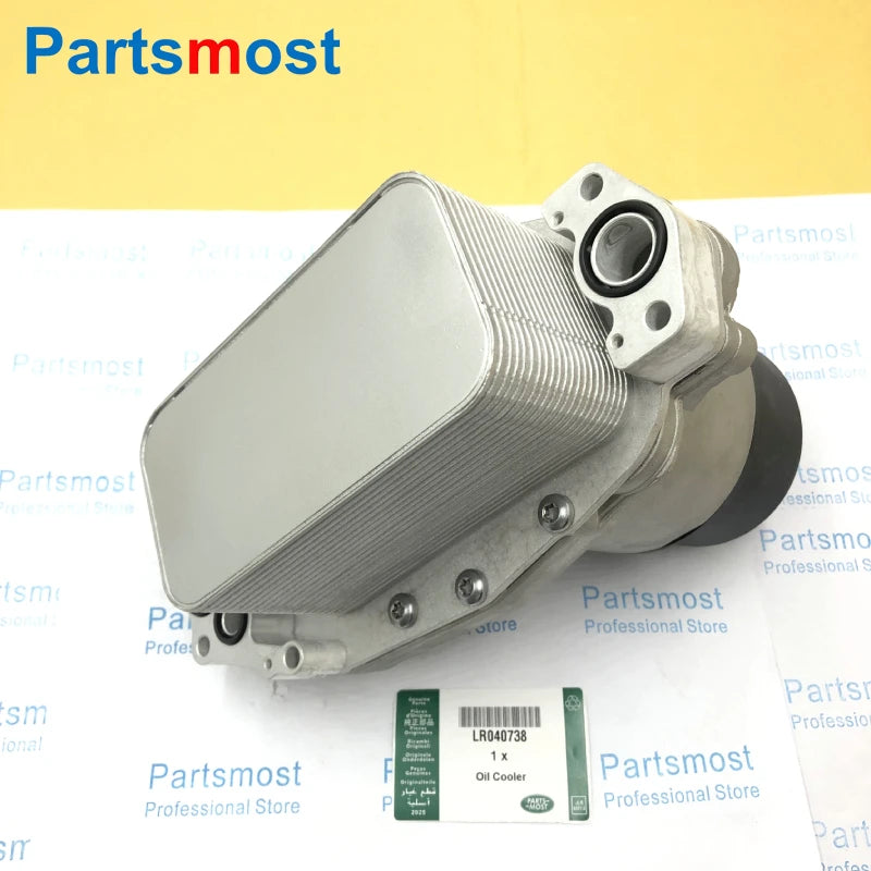 3.0 V6 DIESEL OIL COOLER WITH O'RING GASKETS FOR LAND ROVER DISCOVERY 4 RANGE ROVER RR SPORT OIL RADIATOR BASE LR013149 LR040738