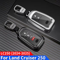 Thumbnail for Metal Key Shell Leather CaseFor Toyota Land Cruiser 250 2024 2025 Prado LC250