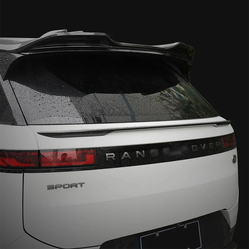 High Quality ABS For Land Rover Range Rover Sport L461 2023+ Roof Spoiler Middle Spoiler Glossy Black Carbon Fiber Look Body Kit