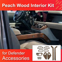 Thumbnail for Peach / Walnut Wood Interior Kit for Land Rover Defender 90 110 2020-2024